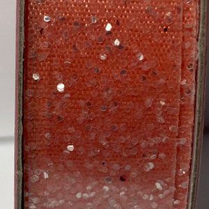 Peach Sparkle Glitter Ribbon 5/8" 9' Nicole Craft